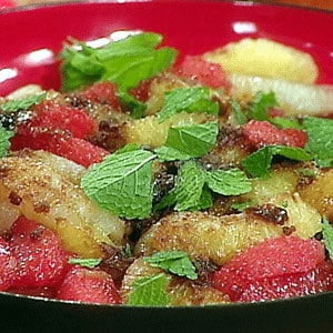 Broiled Citrus Fruit Salad with Cointreau and Brown Sugar