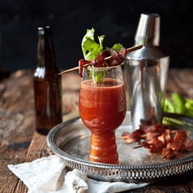 Sriracha Bloody Beer With Chili Sugar Bacon sriracha bloody beer with chili sugar bacon