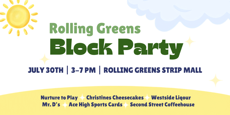 rolling green block party website event images